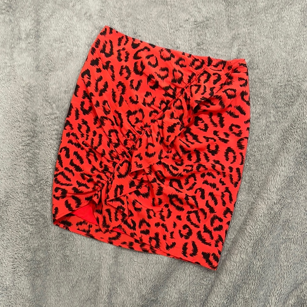 ALC Cheetah Geller Skirt Size 0